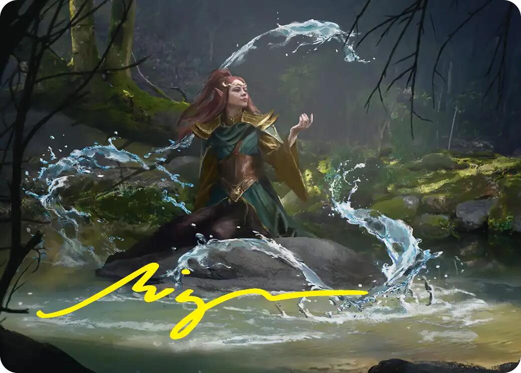 Mirkwood Meditator Art Card (Gold-Stamped Signature) [The Hobbit Art Series] | Total Play