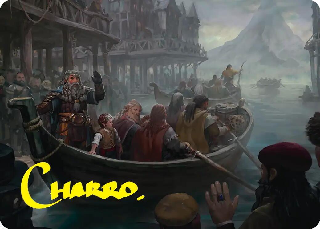 Uneasy Partings Art Card (Gold-Stamped Signature) [The Hobbit Art Series] | Total Play