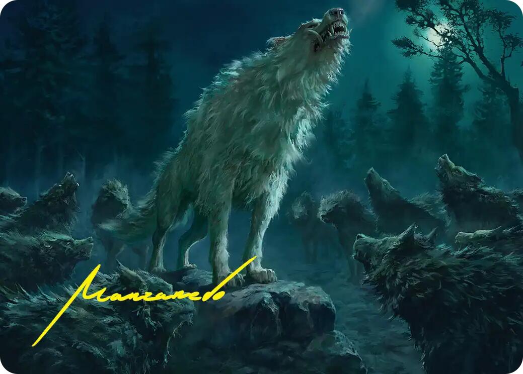 Reverent Howl Art Card (Gold-Stamped Signature) [The Hobbit Art Series] | Total Play