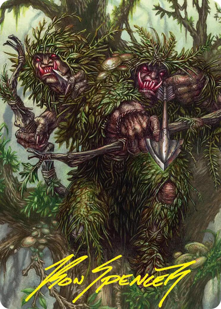 Orcish Bowmasters Art Card (Gold-Stamped Signature) [The Hobbit Art Series] | Total Play