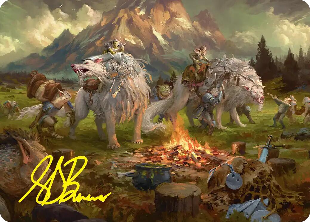 Mount Gundabad Mobilizes Art Card (Gold-Stamped Signature) [The Hobbit Art Series] | Total Play