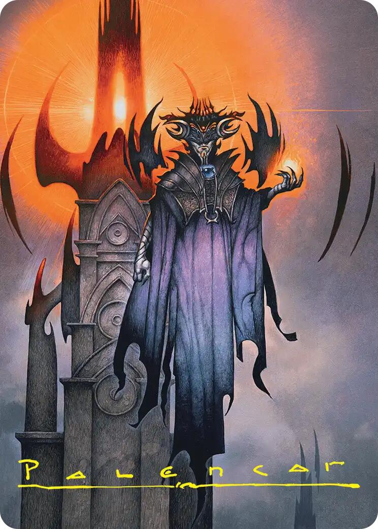 Sauron, the Lidless Eye Art Card (Gold-Stamped Signature) [The Hobbit Art Series] | Total Play