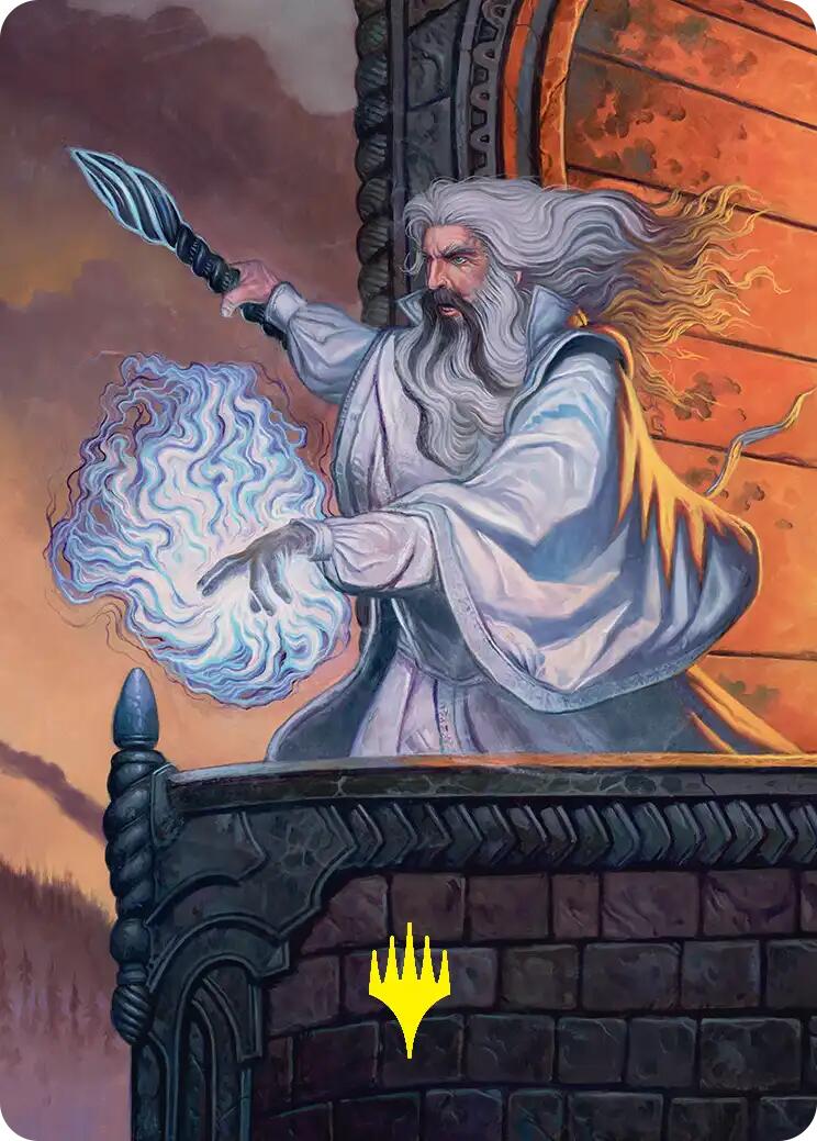 Saruman of Many Colors Art Card (Gold-Stamped) [The Hobbit Art Series] | Total Play