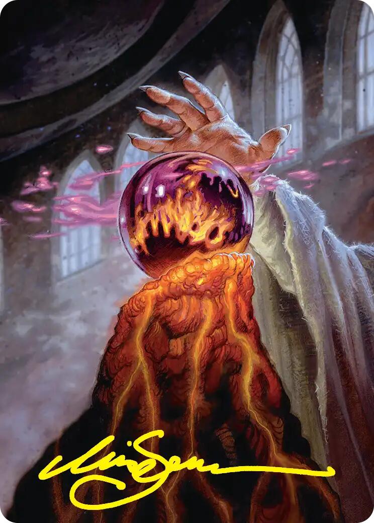 Palantir of Orthanc Art Card (Gold-Stamped Signature) [The Hobbit Art Series] | Total Play