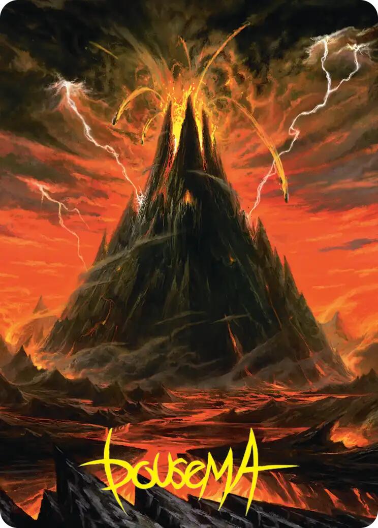 Mount Doom Art Card (Gold-Stamped Signature) [The Hobbit Art Series] | Total Play
