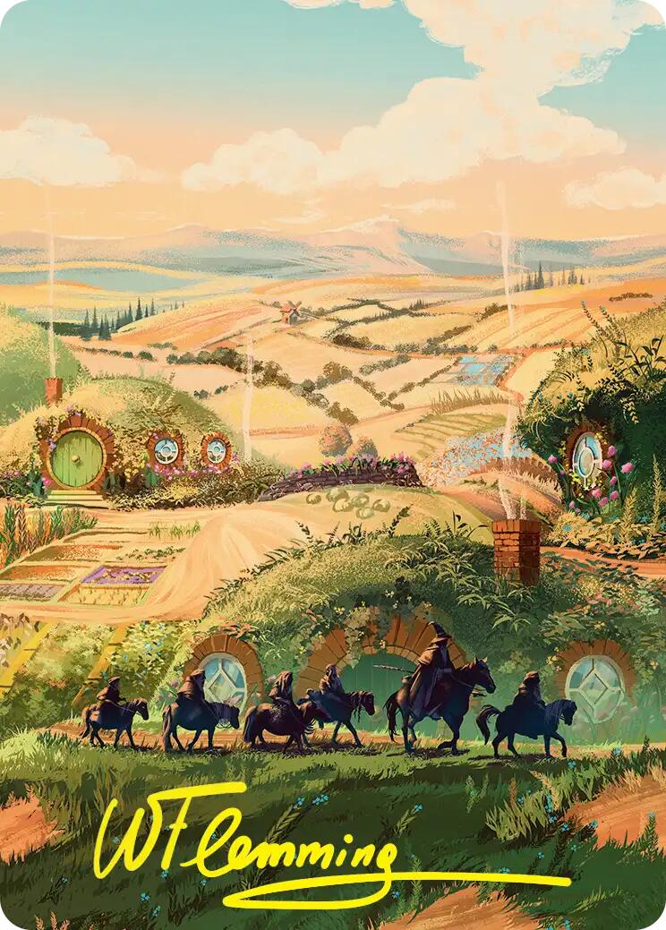 Plains Art Card (Gold-Stamped Signature) [The Hobbit Art Series] | Total Play