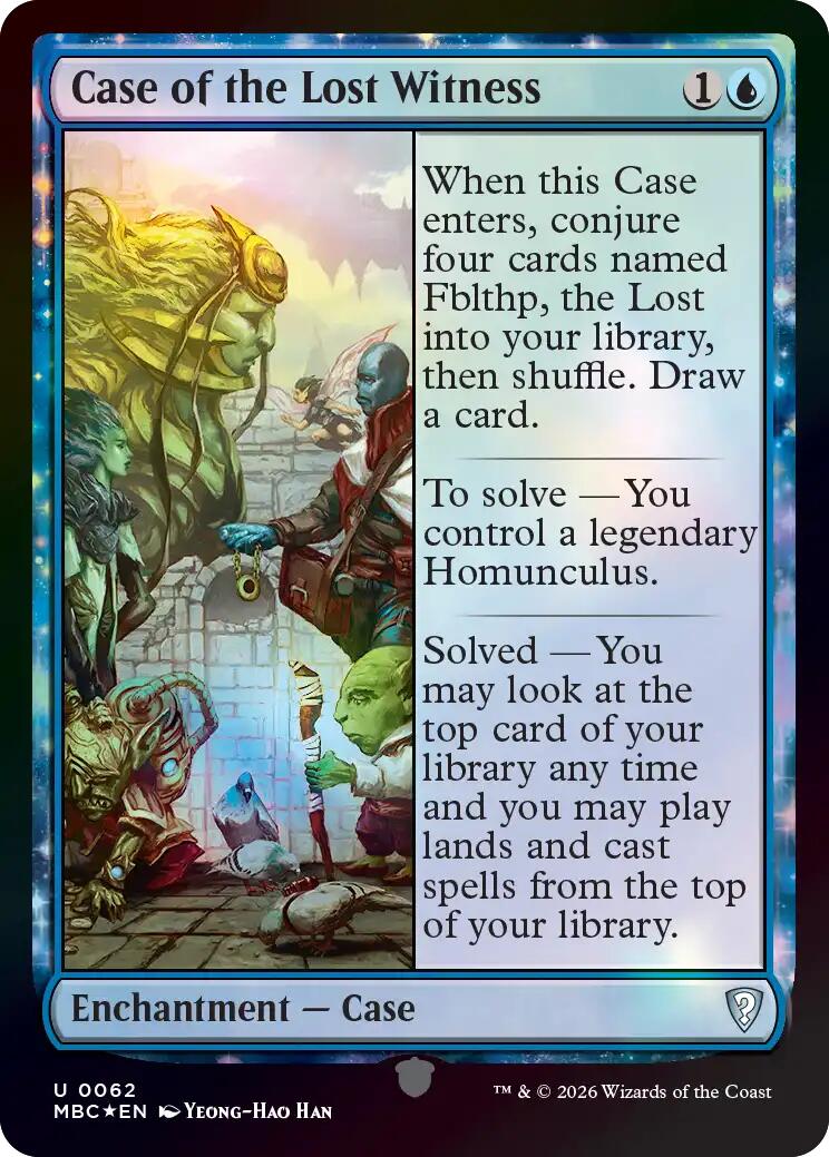 Case of the Lost Witness [Mystery Booster: Commander Edition] | Total Play