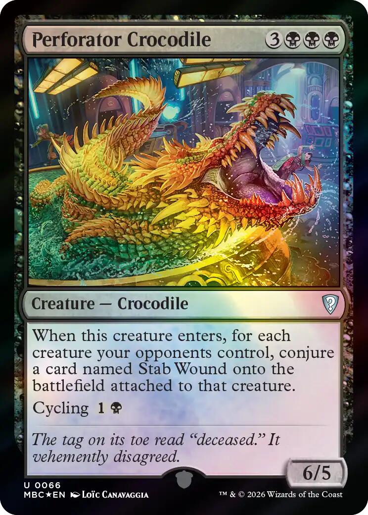 Perforator Crocodile [Mystery Booster: Commander Edition] | Total Play