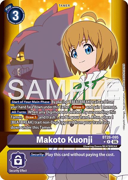 Makoto Kuonji [BT26-095] (Alternate Art) [Timeless Bonds] | Total Play