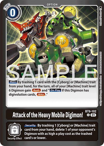Attack of the Heavy Mobile Digimon! [BT9-102] [Limited Card Pack -Final Crest-] | Total Play
