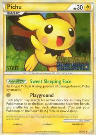 Pichu (28/123) (Staff Prerelease Promo) [Nintendo: Black Star Promos] | Total Play