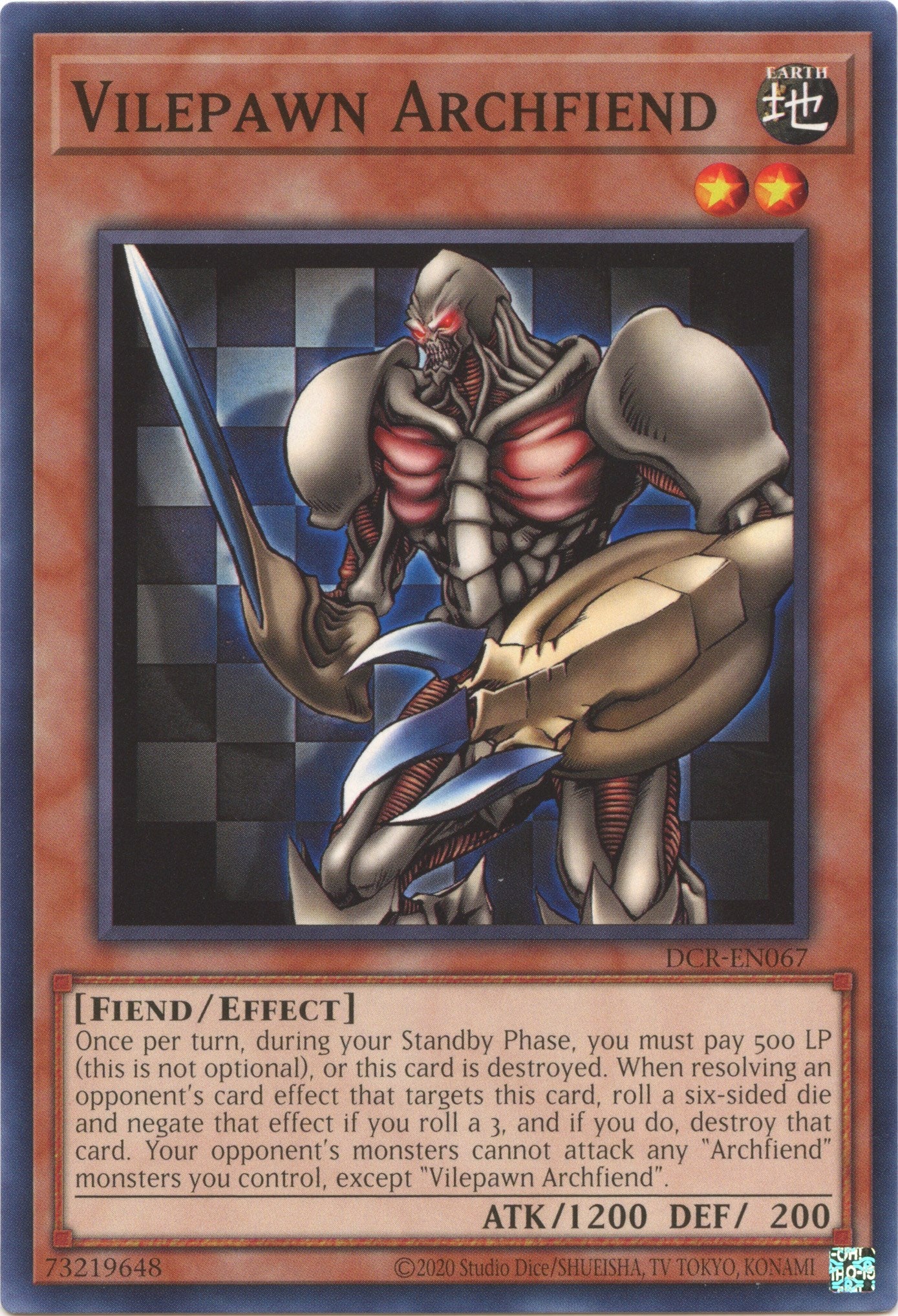 Vilepawn Archfiend (25th Anniversary) [DCR-EN067] Common | Total Play