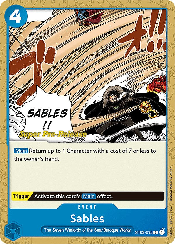 Sables [Super Pre-Release Starter Deck: The Seven Warlords of the Sea] | Total Play