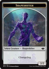 Shapeshifter (001) // Wrenn and Six Emblem (021) Double-Sided Token [Modern Horizons Tokens] | Total Play