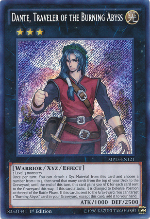 Dante, Traveler of the Burning Abyss [MP15-EN121] Secret Rare | Total Play