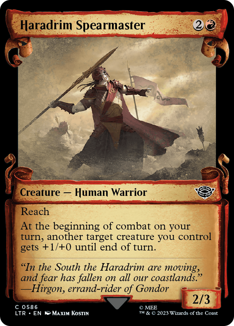 Haradrim Spearmaster [The Lord of the Rings: Tales of Middle-Earth Showcase Scrolls] | Total Play