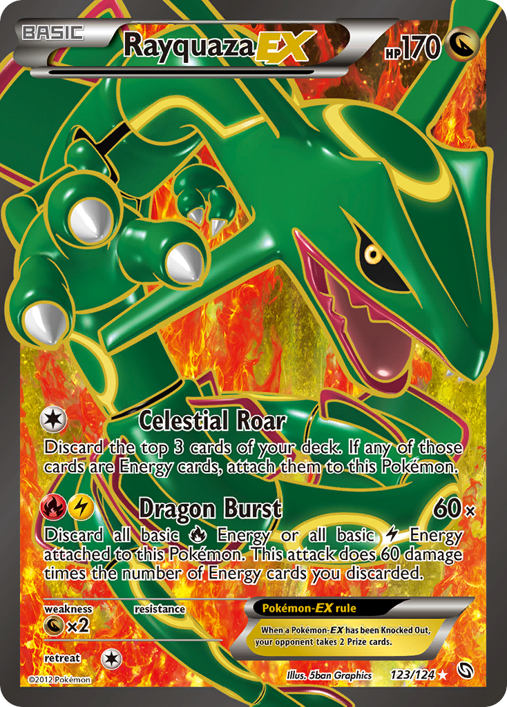 Rayquaza EX (123/124) [Black & White: Dragons Exalted] | Total Play