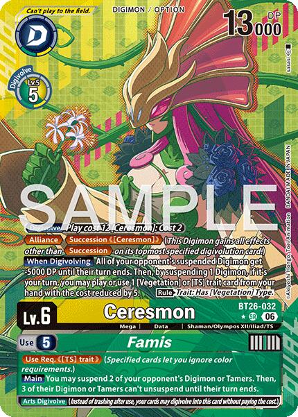 Ceresmon // Famis [BT26-032] (Alternate Art) [Timeless Bonds] | Total Play
