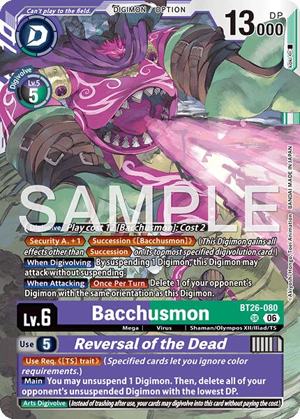 Bacchusmon // Reversal of the Dead [BT26-080] [Timeless Bonds] | Total Play