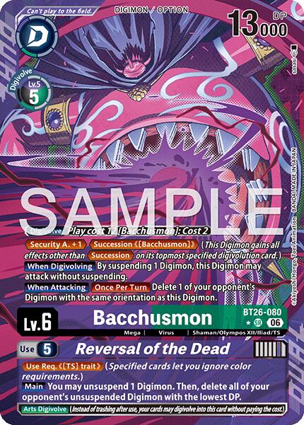 Bacchusmon // Reversal of the Dead [BT26-080] (Alternate Art) [Timeless Bonds] | Total Play