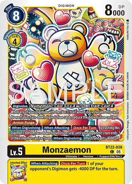 Monzaemon [BT22-038] [Limited Card Pack -Final Crest-] | Total Play
