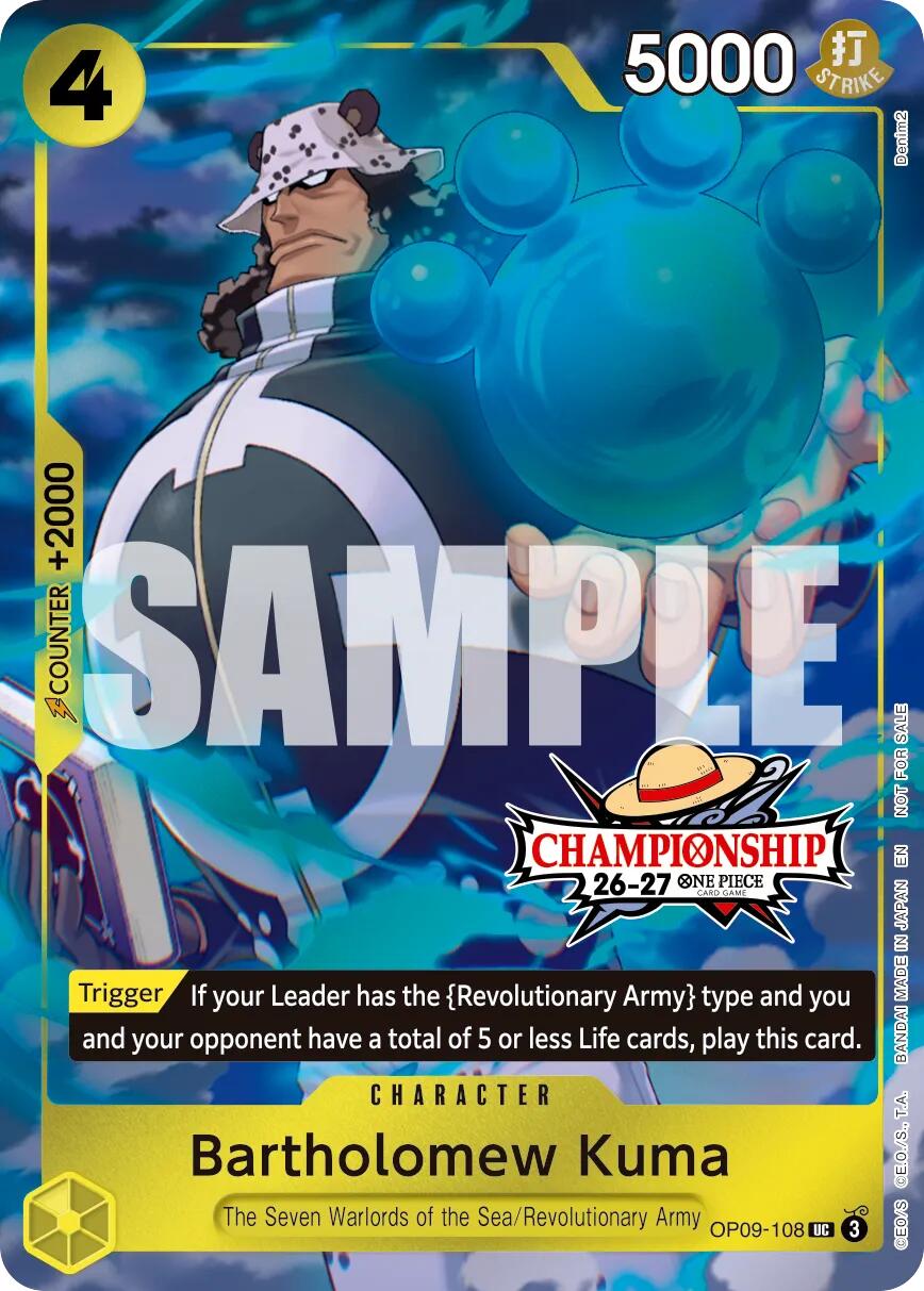 Bartholomew Kuma (CS 26-27 Celebration Pack) [One Piece Promotion Cards] | Total Play
