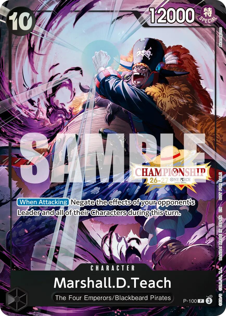Marshall.D.Teach (CS 26-27 Event Pack Finalist Ver.) [One Piece Promotion Cards] | Total Play