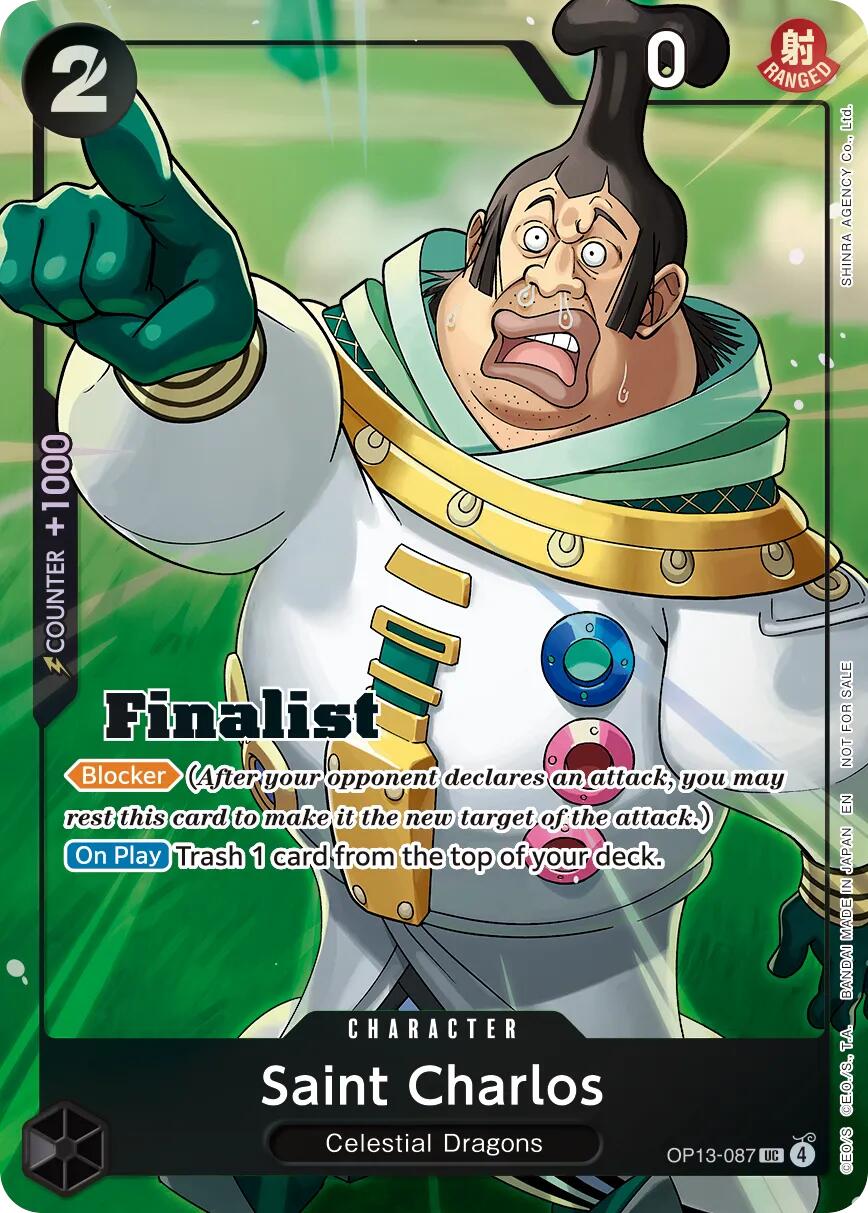Saint Charlos (Finalist Card Set Vol. 1) [One Piece Promotion Cards] | Total Play