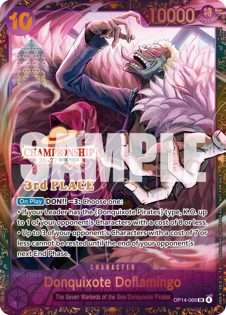 Donquixote Doflamingo (CS 26-27 3rd Place Trophy Card) [One Piece Promotion Cards] | Total Play