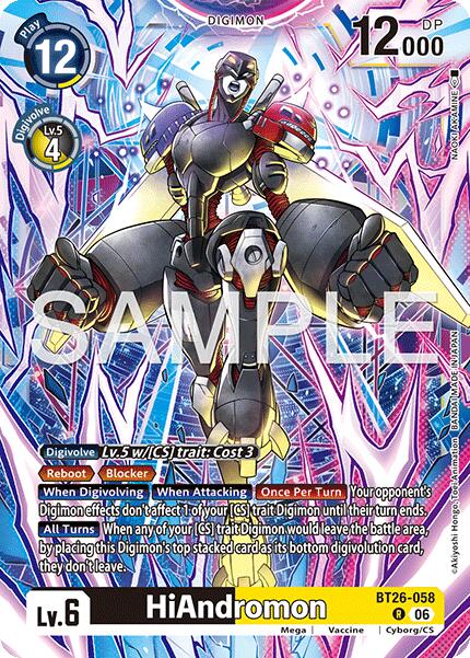 HiAndromon [BT26-058] [Timeless Bonds] | Total Play