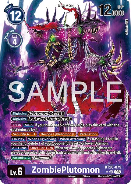 ZombiePlutomon [BT26-079] (Alternate Art) [Timeless Bonds] | Total Play