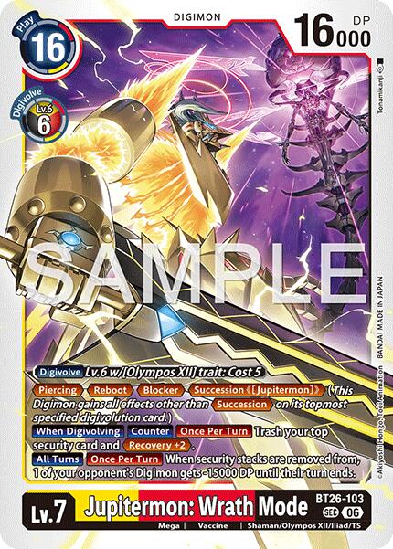 Jupitermon: Wrath Mode [BT26-103] [Timeless Bonds] | Total Play