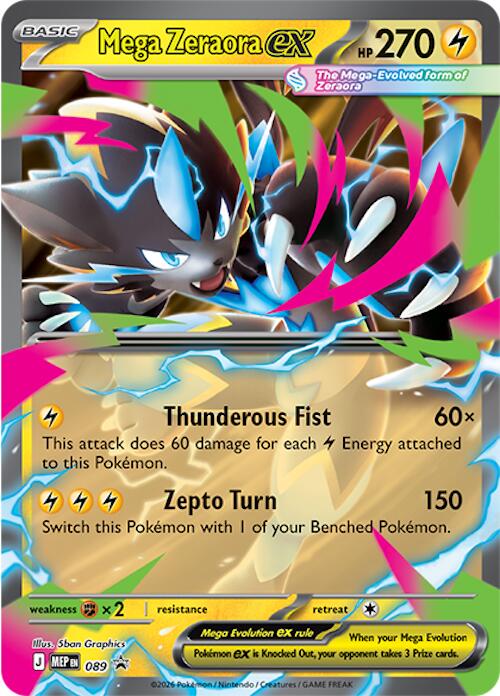 Mega Zeraora ex (089) [Mega Evolution Promo] | Total Play