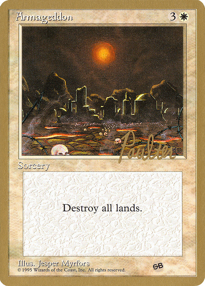 Armageddon (Preston Poulter) (SB) [Pro Tour Collector Set] | Total Play