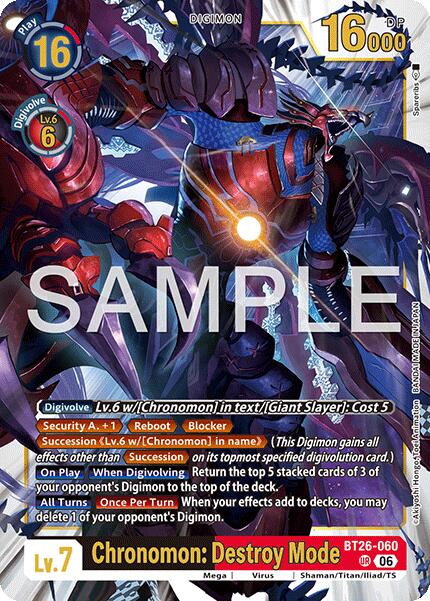 Chronomon: Destroy Mode [BT26-060] [Timeless Bonds] | Total Play