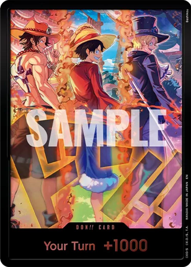 DON!! Card (English Version 3rd Anniversary Set) (Ace, Luffy, Sabo) [One Piece Promotion Cards] | Total Play