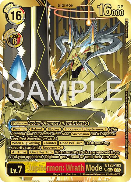 Jupitermon: Wrath Mode [BT26-103] (Rare Pull) [Timeless Bonds] | Total Play