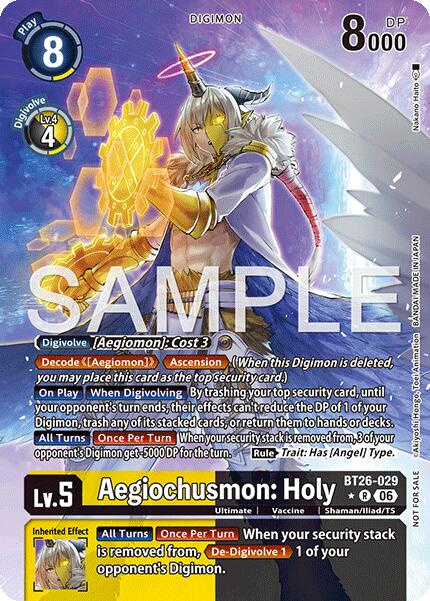 Aegiochusmon: Holy [BT26-029] (Alternate Art) [Timeless Bonds] | Total Play