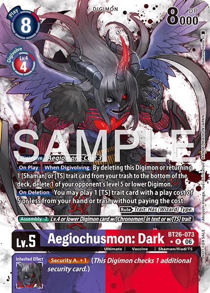 Aegiochusmon: Dark [BT26-073] (Alternate Art) [Timeless Bonds] | Total Play
