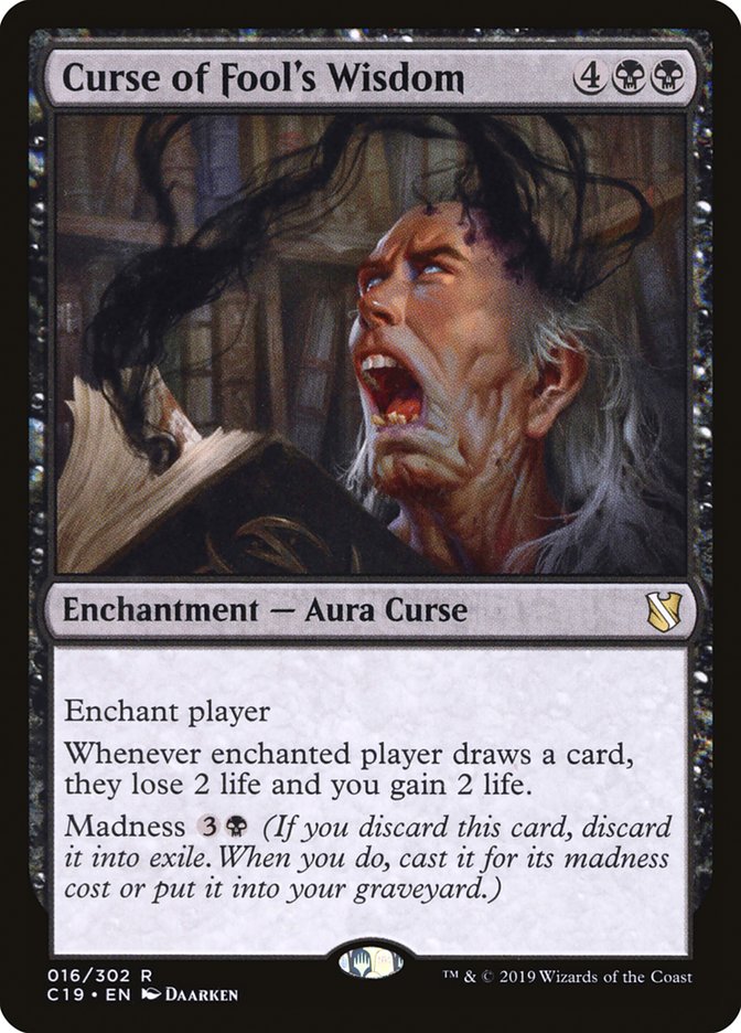 Curse of Fool's Wisdom [Commander 2019] | Total Play