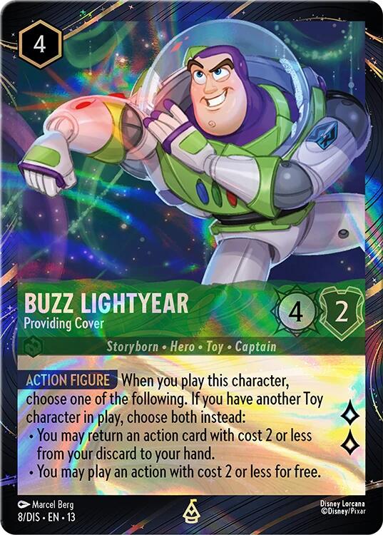 Buzz Lightyear - Providing Cover (Magical Places Promo) (8) [Promo Cards] | Total Play