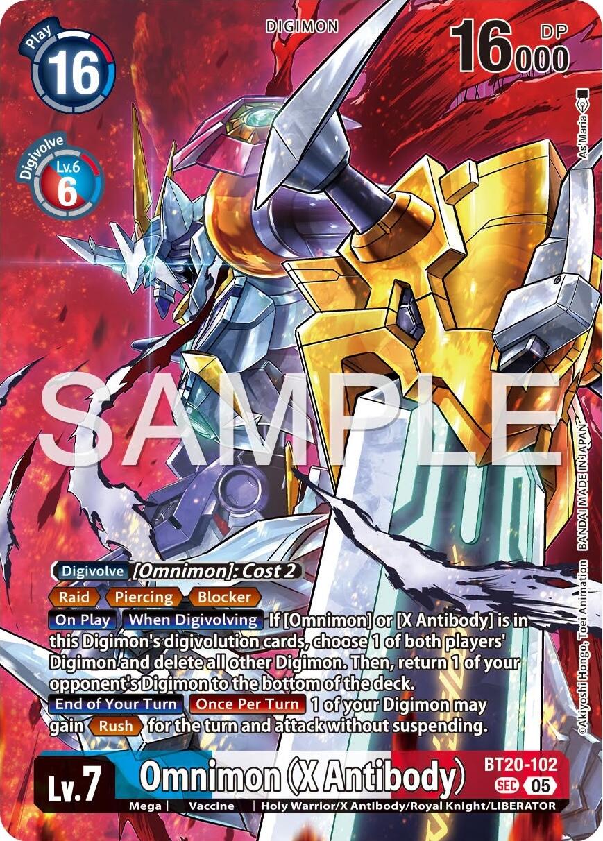 Omnimon [BT20-102] (X Antibody) (Tamer's Selection Box Ver. X Antibody) [Promotional Cards] | Total Play