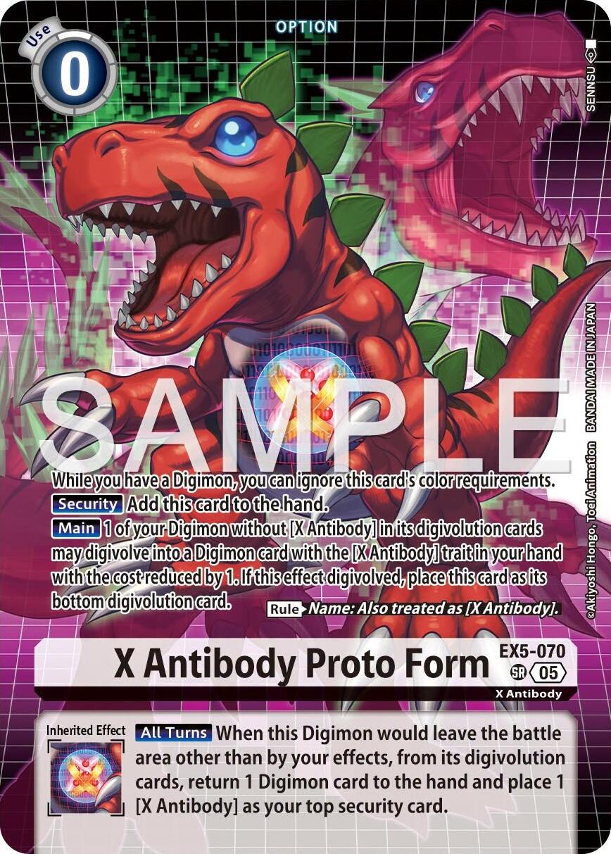 X Antibody Proto Form [EX5-070] (Tamer's Selection Box Ver. X Antibody) [Promotional Cards] | Total Play