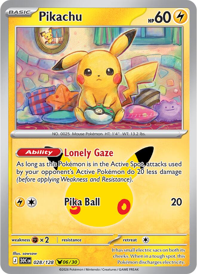 Pikachu (028/128) [Mega Evolution: 30th Celebration] | Total Play