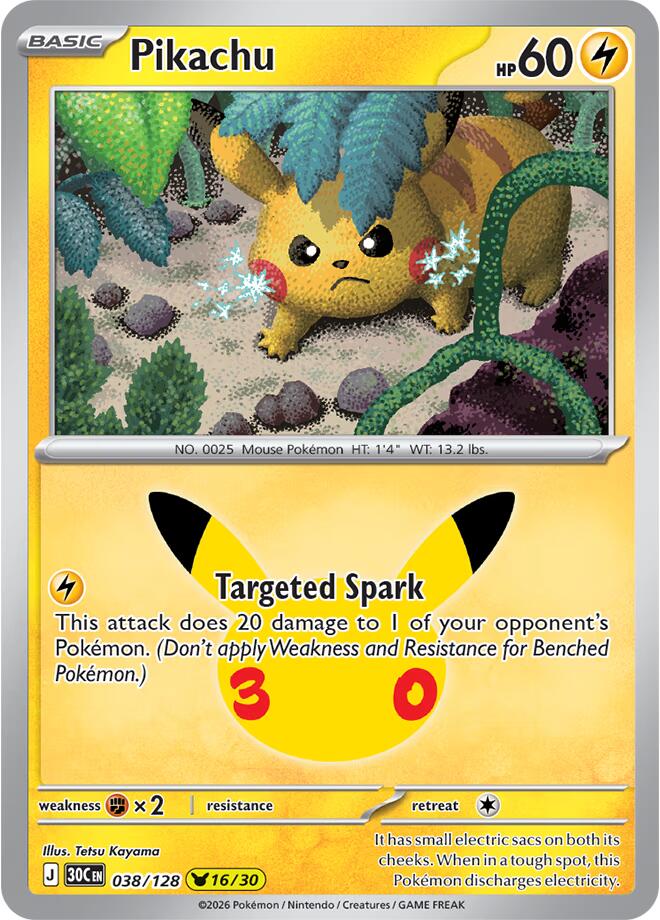 Pikachu (038/128) [Mega Evolution: 30th Celebration] | Total Play