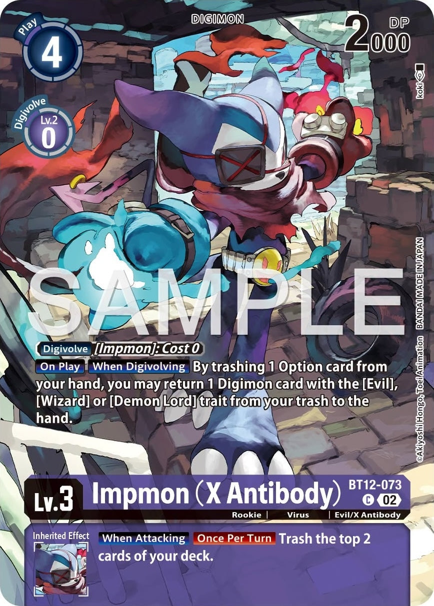 Impmon [BT12-073] (X Antibody) (Tamer's Selection Box Ver. X Antibody) [Across Time Promos] | Total Play