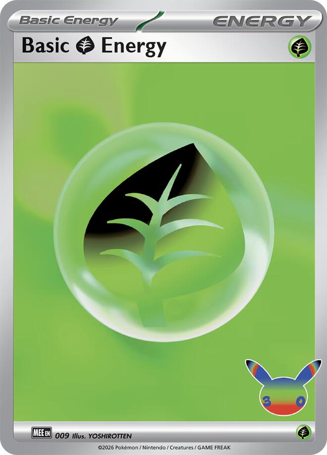 Basic Grass Energy (009) (30th Celebration) [Mega Evolution Energies] | Total Play
