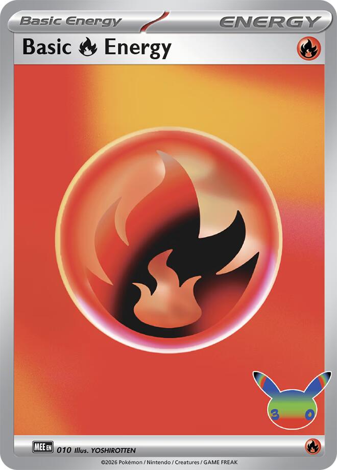 Basic Fire Energy (010) (30th Celebration) [Mega Evolution Energies] | Total Play