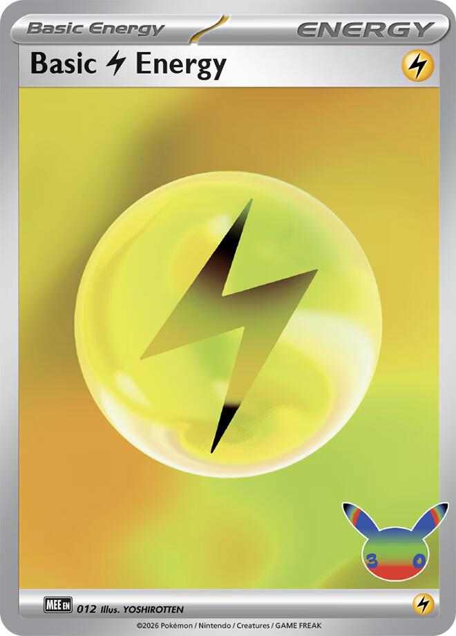 Basic Lightning Energy (012) (30th Celebration) [Mega Evolution Energies] | Total Play