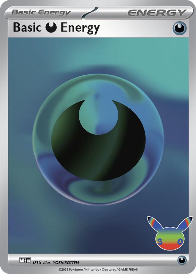 Basic Darkness Energy (015) (30th Celebration) [Mega Evolution Energies] | Total Play